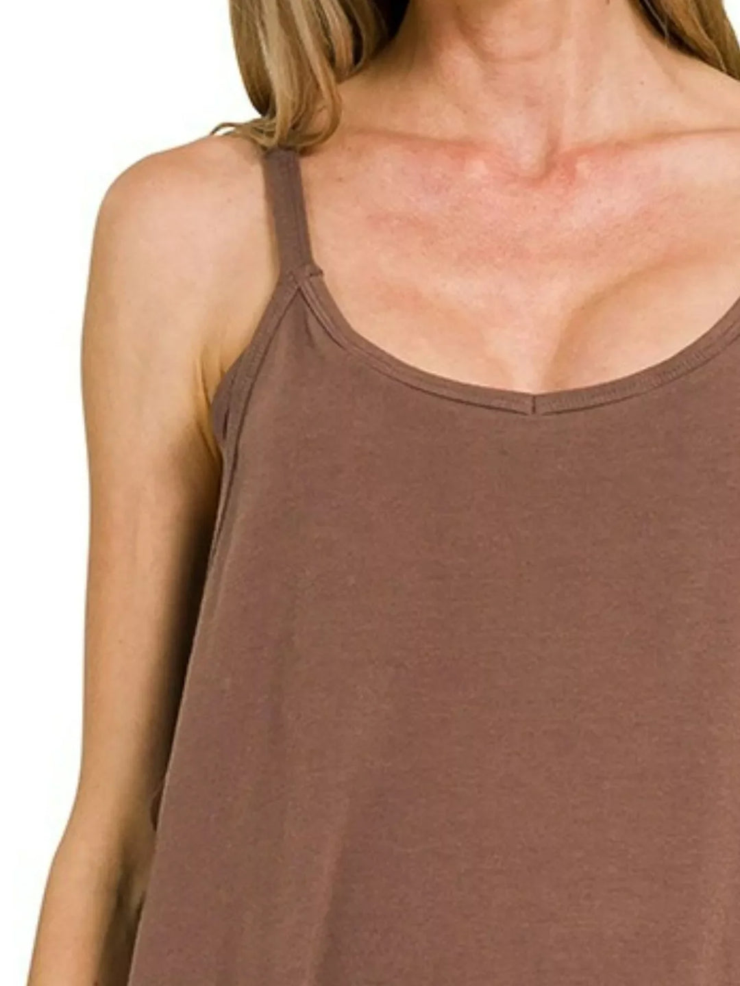 Women's Dresses - Zenana Cami Mini Dress with Built-in Romper Liner - - Cultured Cloths Apparel