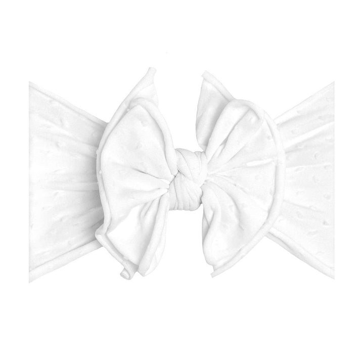 Accessories - Baby Bling® Shabby Dot FAB-BOW-LOUS® soft nylon bow headband - - Cultured Cloths Apparel