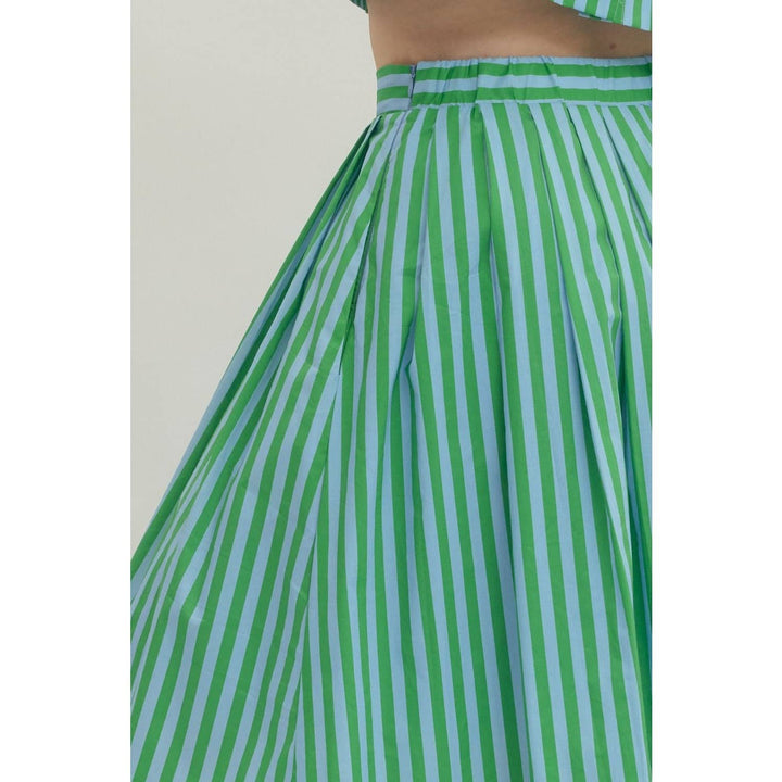 Women's Skirts - Striped midi skirt - - Cultured Cloths Apparel