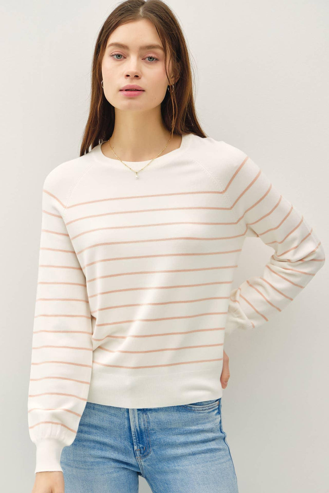 STRIPED SWEATER TOP