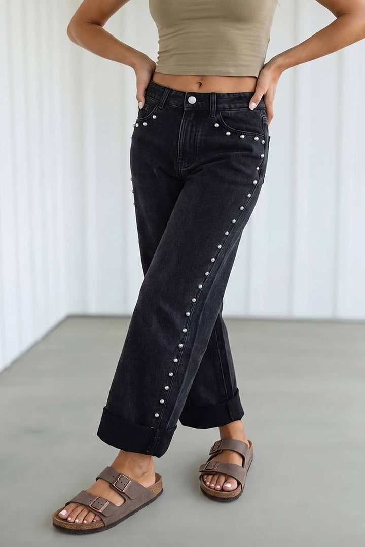 Denim - LAS Studs Decoration Casual Jeans (4-16) - - Cultured Cloths Apparel