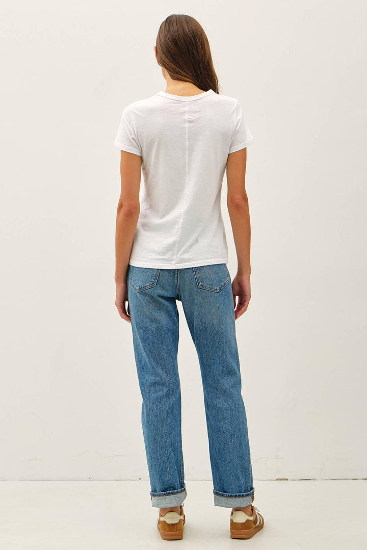 NEW COLOR-GARMENT DYED COTTON SLUB TEE