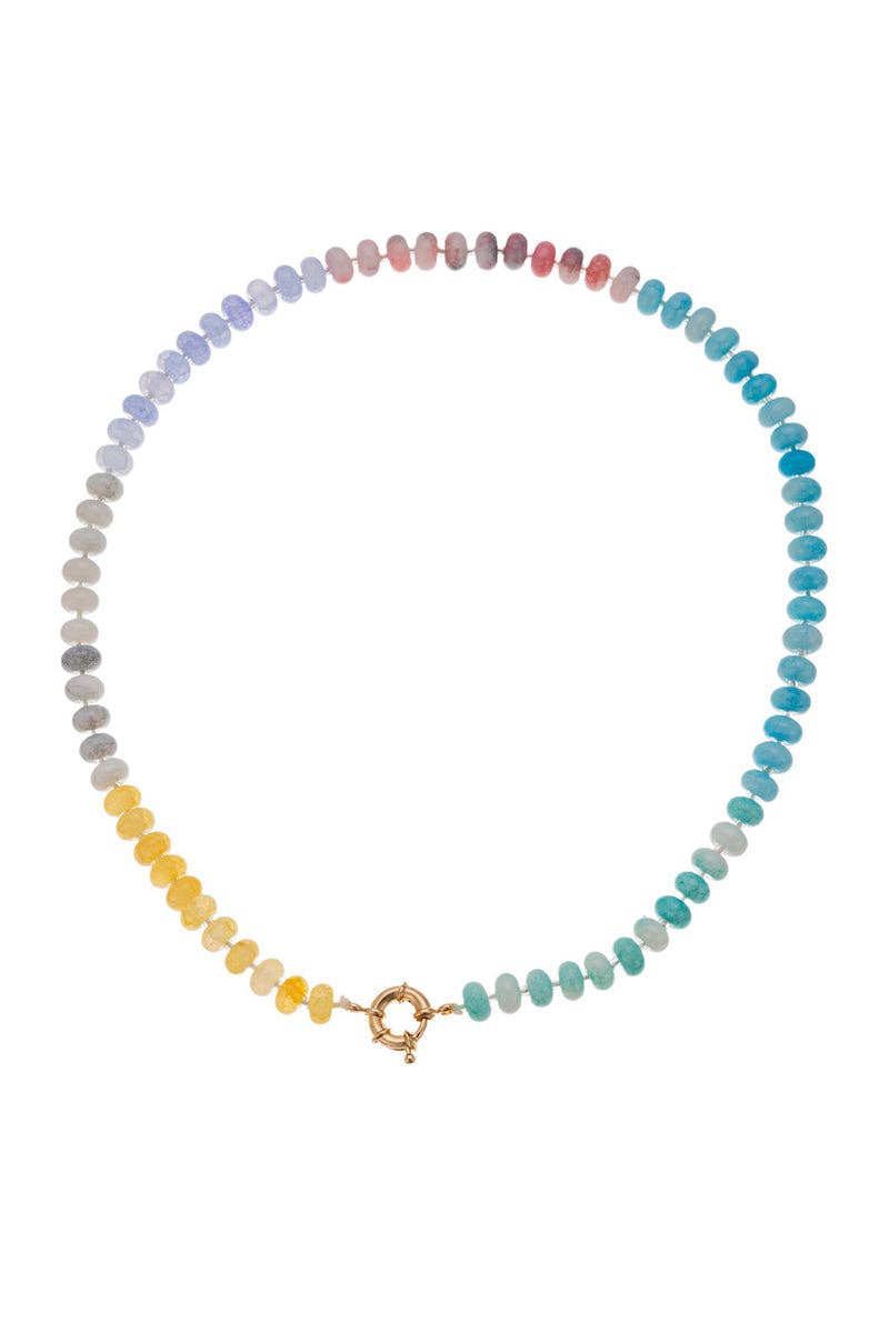 Accessories, Necklaces - Vibrant Beaded Necklace - - Cultured Cloths Apparel