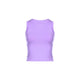 Athleisure - Cropped Seamless Muscle Tank Top - Purple - Cultured Cloths Apparel