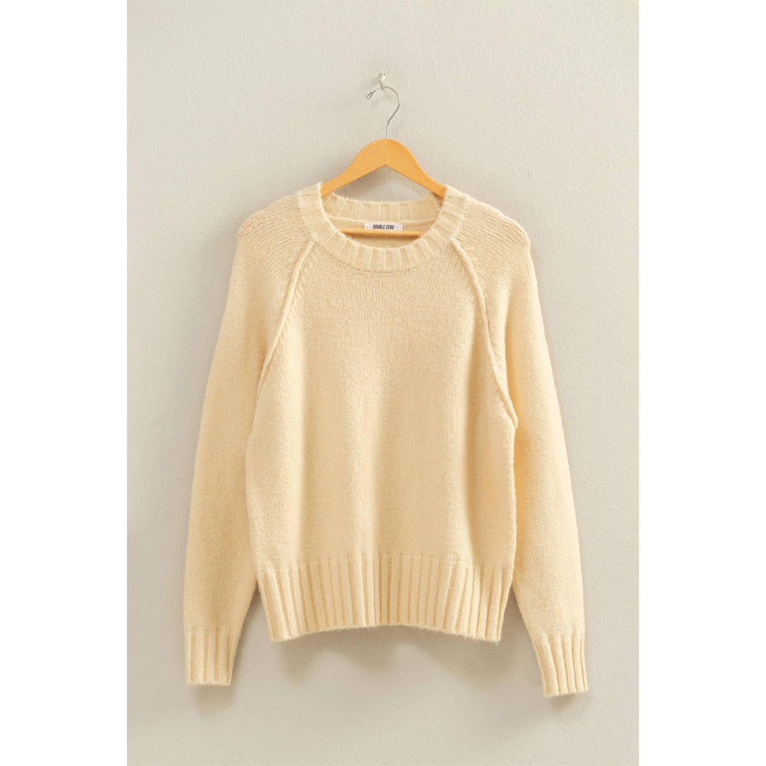 Women's Sweaters - Raglan Sleeve Crew Neck Sweater - - Cultured Cloths Apparel