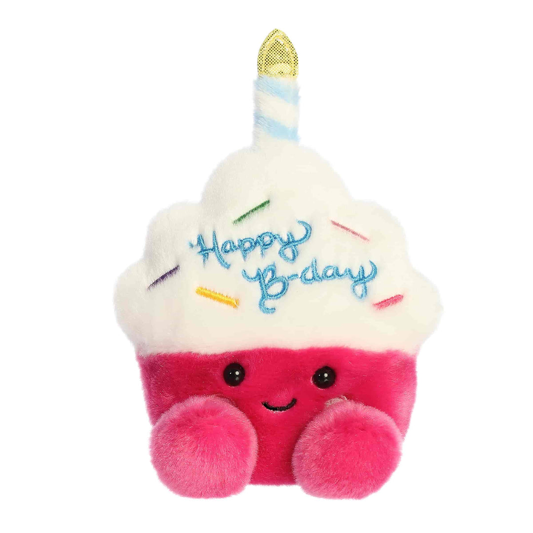 Accessories, Toys - 5" Plush Sparkle Birthday Cupcake Palm Pal - - Cultured Cloths Apparel