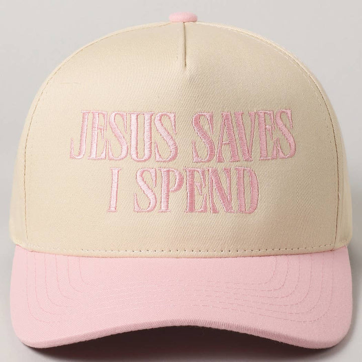 Accessories, Hats - JESUS SAVES I SPEND Embroidery Trucker Hat - - Cultured Cloths Apparel