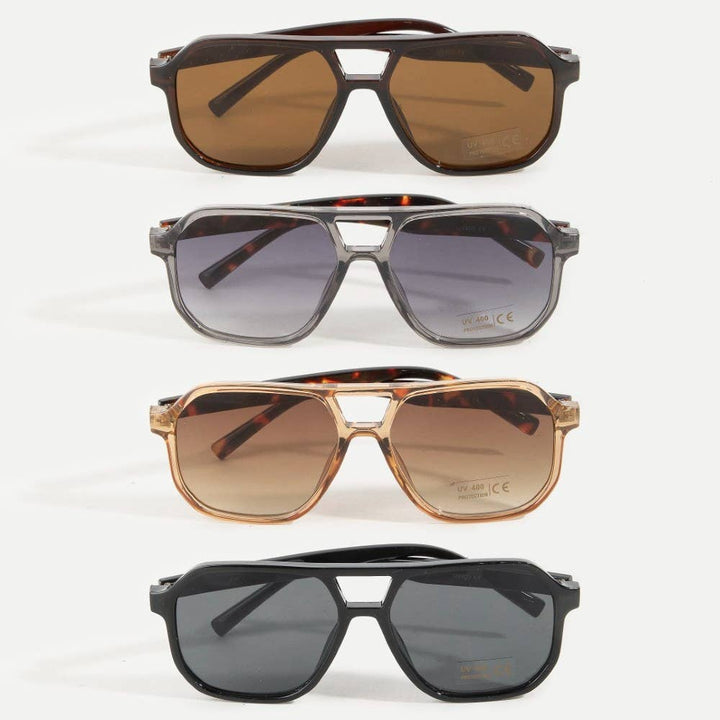 Acetate Square Sunglasses Set