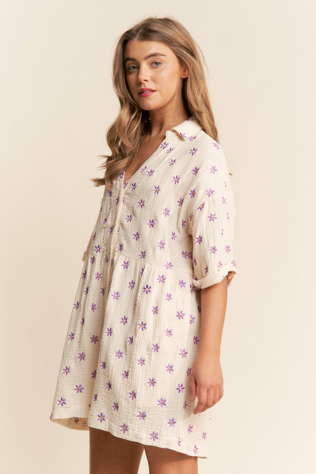 Women's Rompers - Flower Fields Gauze Romper - - Cultured Cloths Apparel