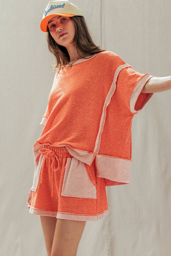 Reverse Seam Terry Two-Piece Set