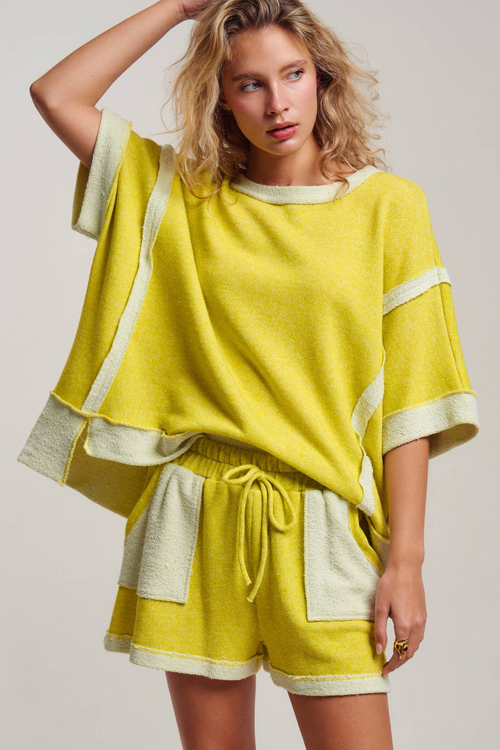 Reverse Seam Terry Two-Piece Set