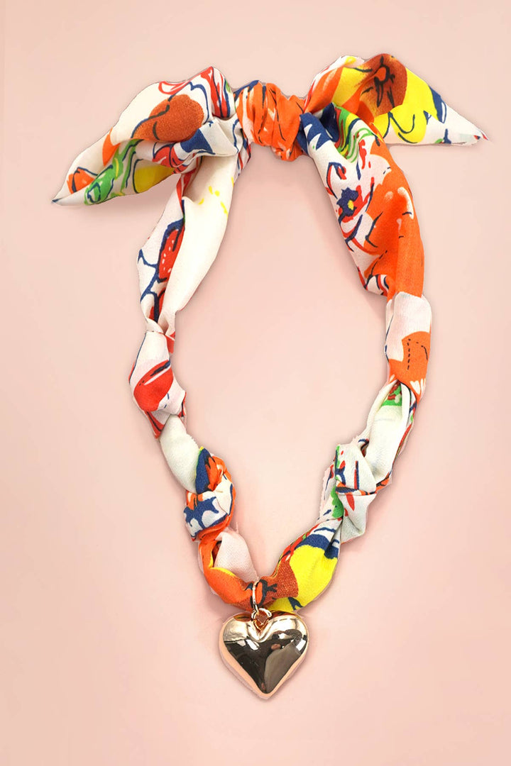 Accessories, Necklaces - HANDMADE SCARF CHARM NECKLACE | 80N91790 - - Cultured Cloths Apparel