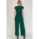 Women's Rompers - Short Sleeve Woven Jumpsuit -  - Cultured Cloths Apparel