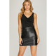 Women's Skirts - Faux Leather Mini Skirt - Black - Cultured Cloths Apparel