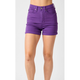 Women's Shorts - Judy Blue High Waist Tummy Control Garment Dyed Shorts -  - Cultured Cloths Apparel