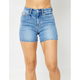 Women's Shorts - Judy Blue High Waist Raw Hem Shorts -  - Cultured Cloths Apparel