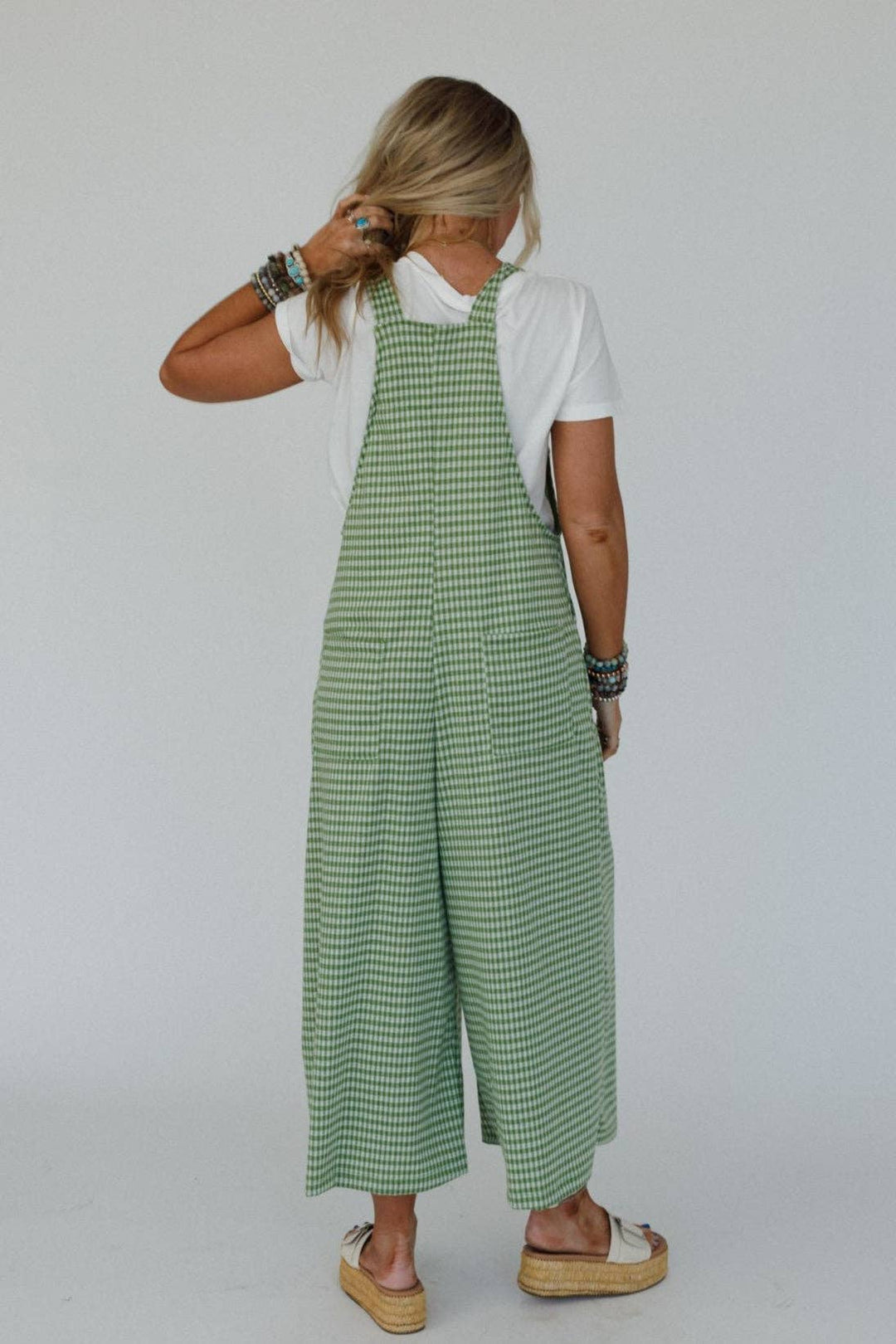 - Under The Palms Jumpsuit - Avocado - - Cultured Cloths Apparel