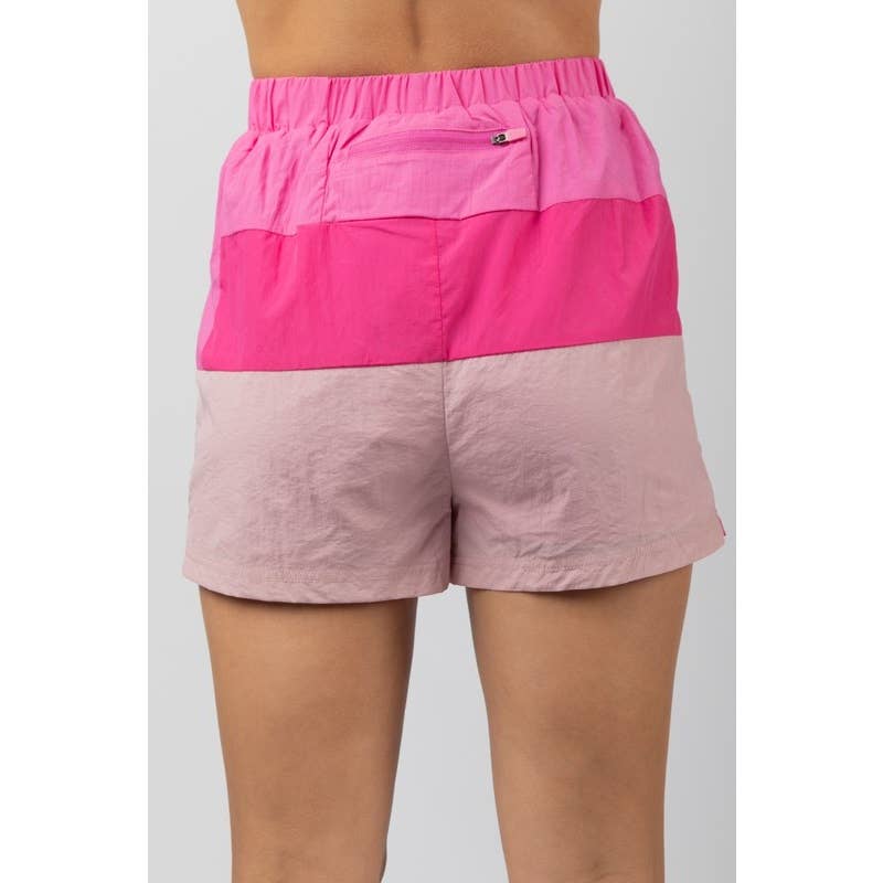 Women's Skirts - Curved Color Block Activewear Skort - - Cultured Cloths Apparel