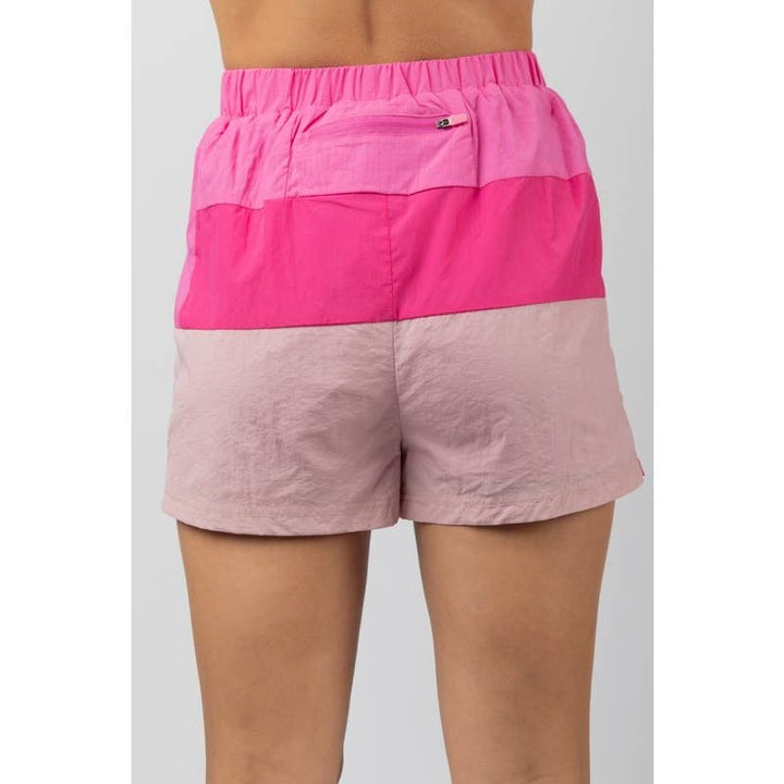 Women's Skirts - Curved Color Block Activewear Skort - - Cultured Cloths Apparel