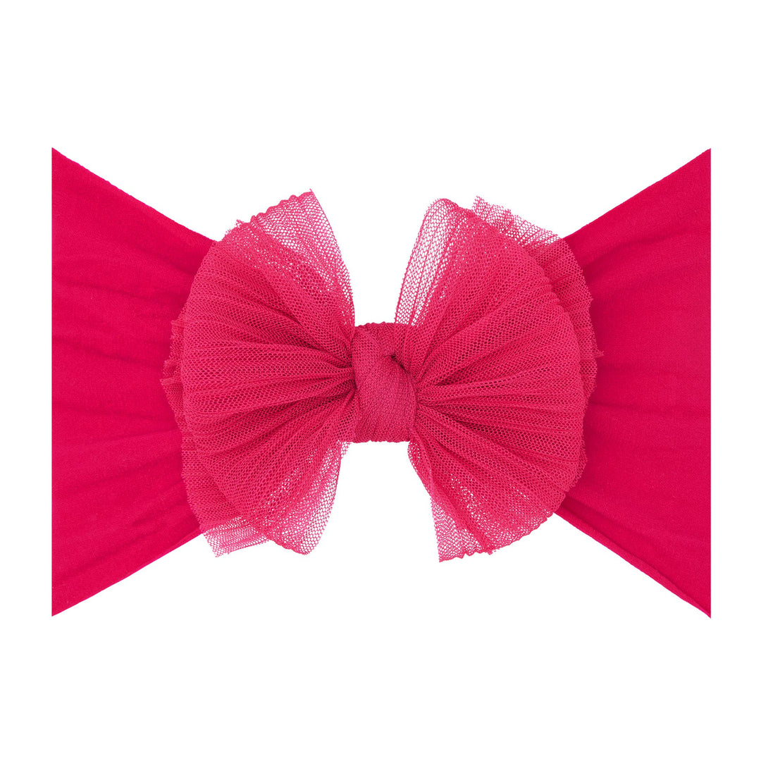Accessories - Baby Bling® Tulle FAB® soft nylon headband with tulle bow - - Cultured Cloths Apparel