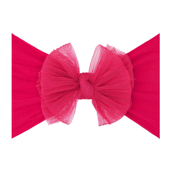 Accessories - Baby Bling® Tulle FAB® soft nylon headband with tulle bow - - Cultured Cloths Apparel