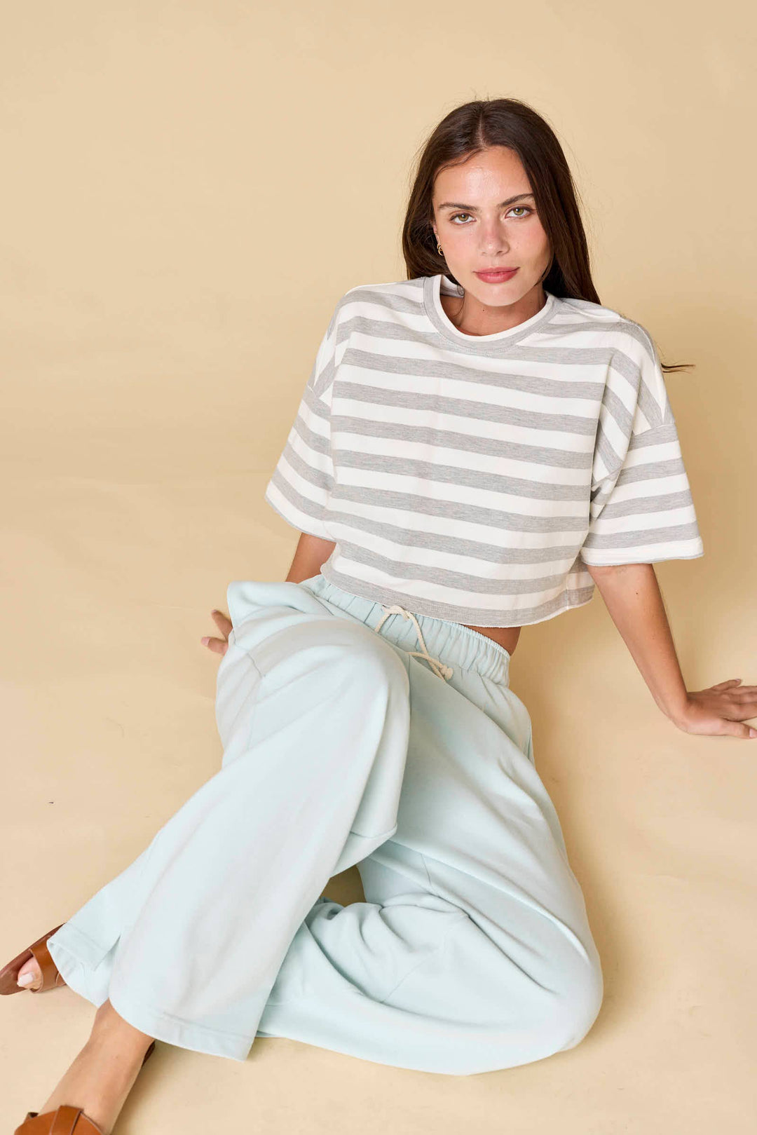 Women's Short Sleeve - Round Neck Short Sleeve Crop Top - - Cultured Cloths Apparel