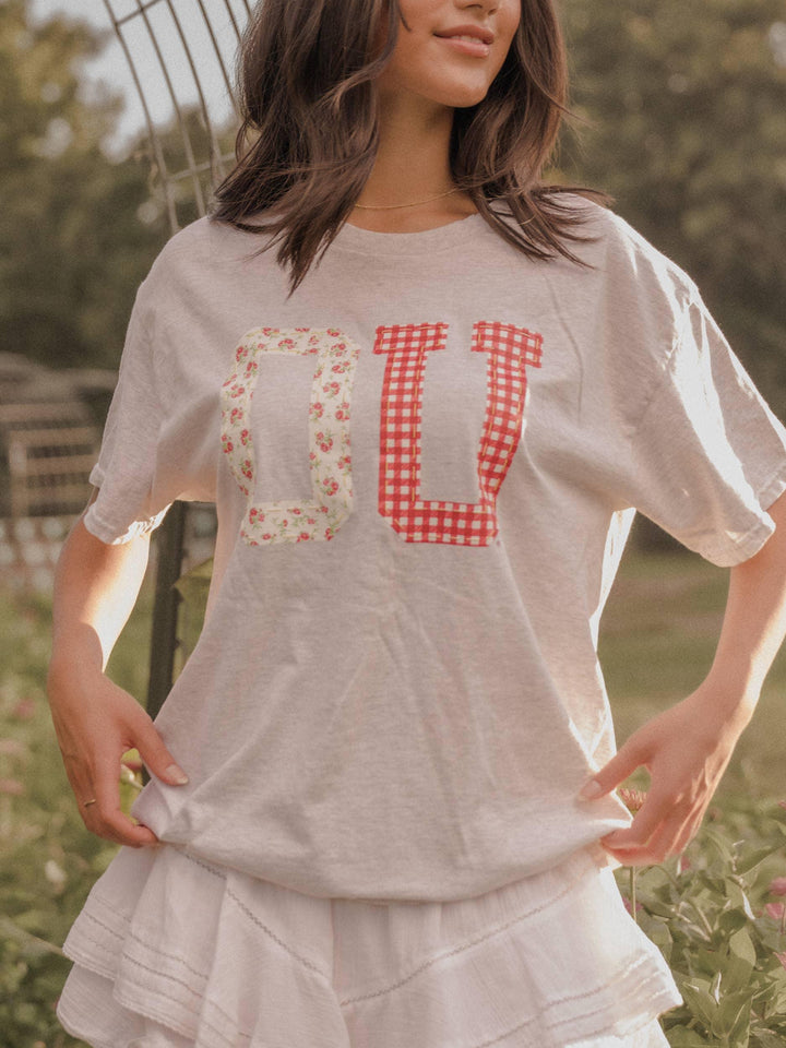 Graphic T-Shirts - OU Oklahoma Sooners Quilted Puff Ink Ash Gray Thrifted Tee - S - Cultured Cloths Apparel