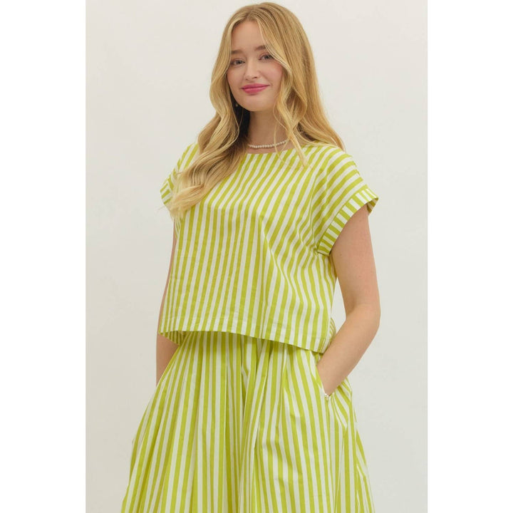 Women's Short Sleeve - Striped short sleeve top - - Cultured Cloths Apparel