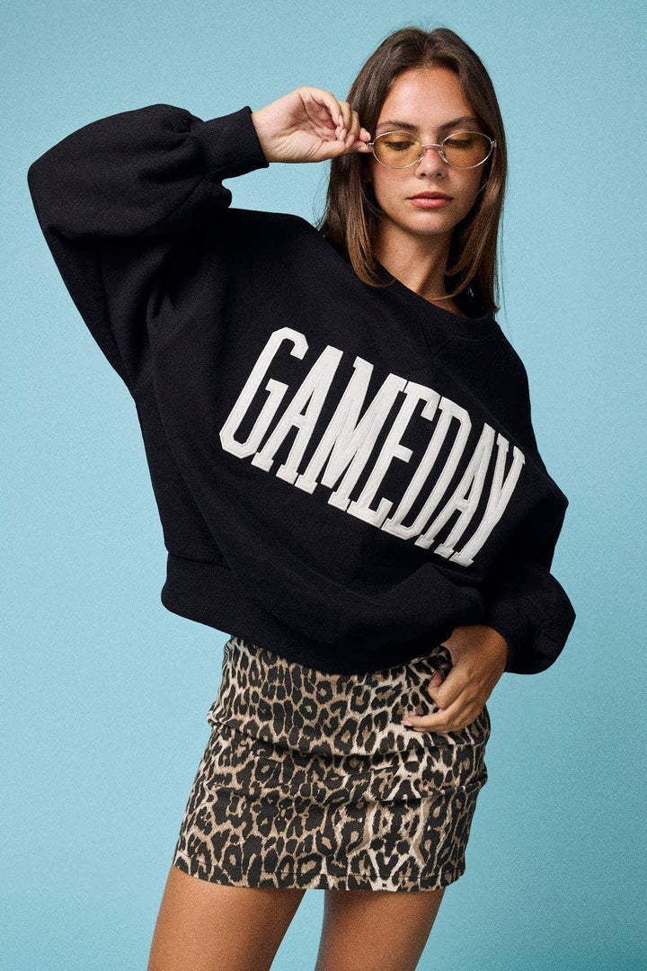 Graphic T-Shirts - Heather Gameday Sweatshirt - - Cultured Cloths Apparel