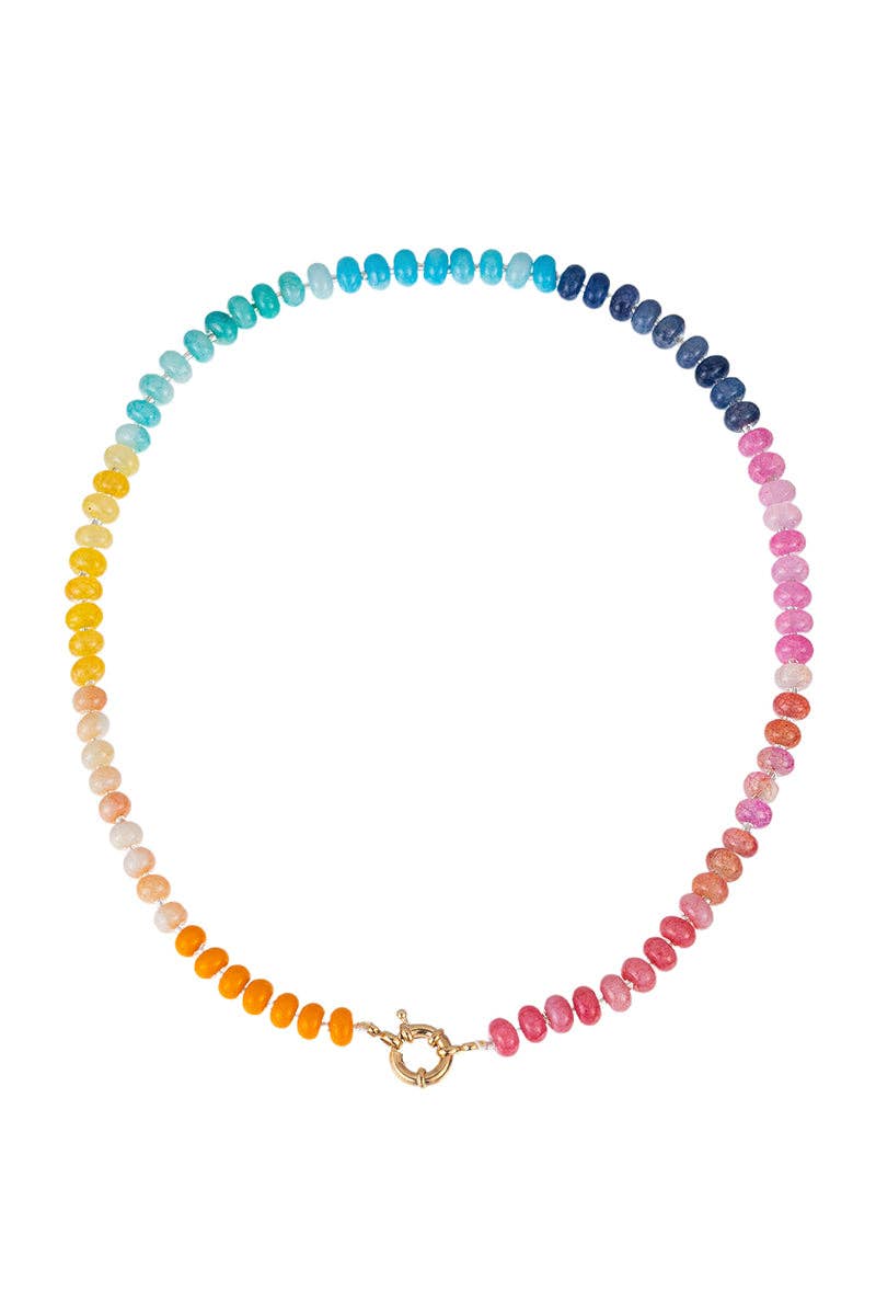 Accessories, Necklaces - Vibrant Beaded Necklace - - Cultured Cloths Apparel