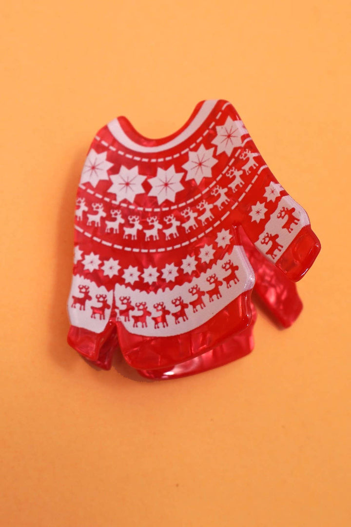 Accessories, Hair - CHRISTMAS TREE SANTA SNOWMAN HAIR CLAW CLIPS | 40H939 - - Cultured Cloths Apparel