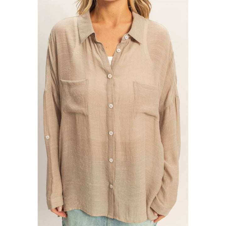 Women's Short Sleeve - Button-Down Blouse - - Cultured Cloths Apparel