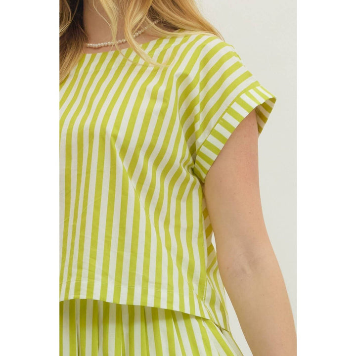 Women's Short Sleeve - Striped short sleeve top - - Cultured Cloths Apparel