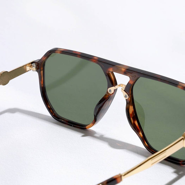 Sunglasses - Geometric Shape Thin Frame Designed Sunglasses - - Cultured Cloths Apparel