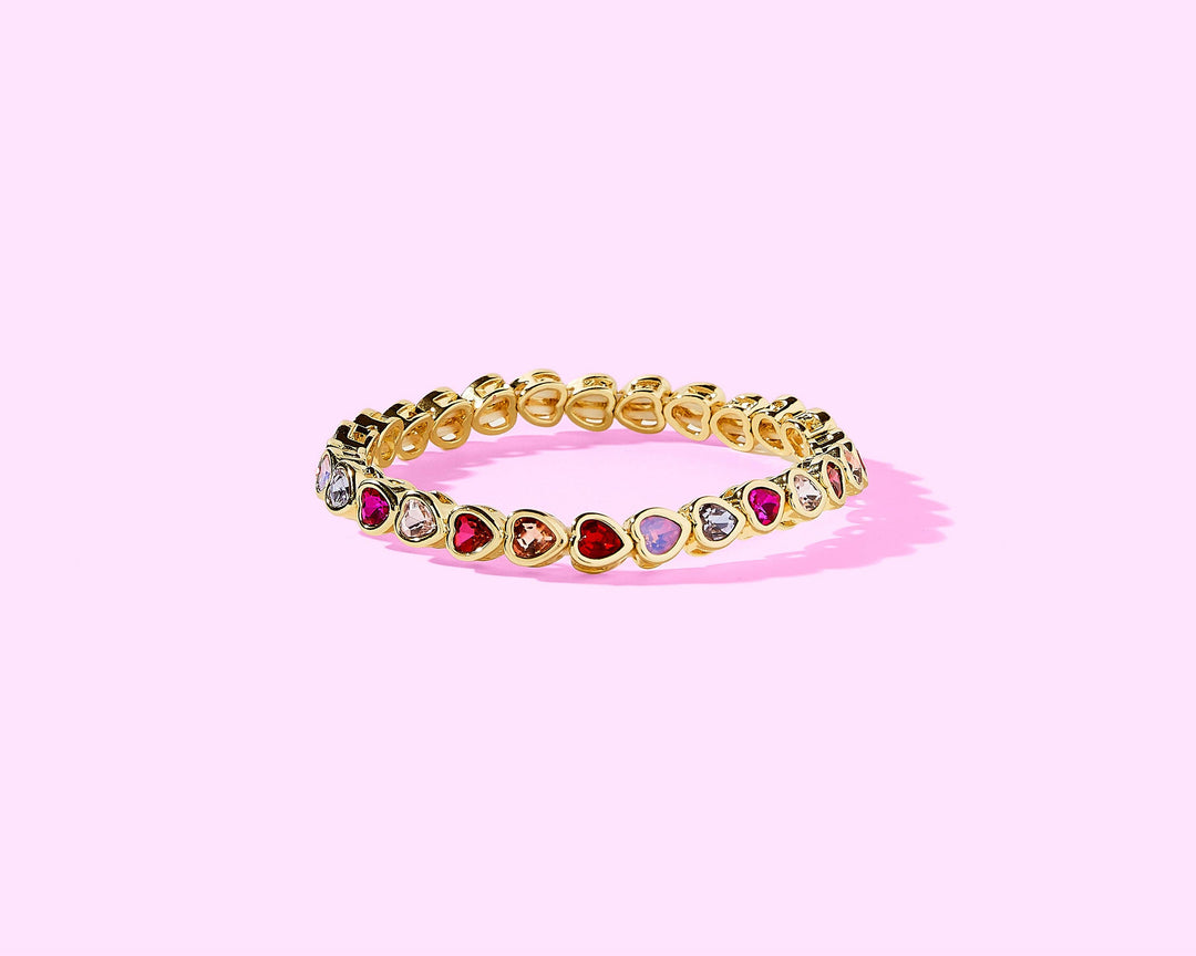 Accessories, Bracelets - Enamel Stretch Bracelet - Love - - Cultured Cloths Apparel