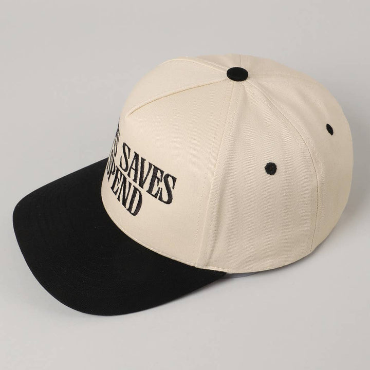 Accessories, Hats - JESUS SAVES I SPEND Embroidery Trucker Hat - - Cultured Cloths Apparel