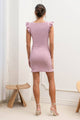 Women's Dresses - RUFFLE TRIM KNIT MINI DRESS -  - Cultured Cloths Apparel