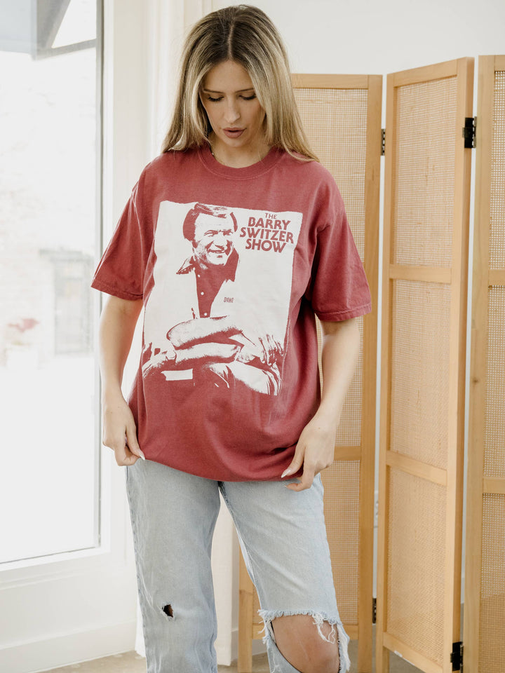 OU Sooners Barry Switzer Show Crimson Comfort Colors Tee
