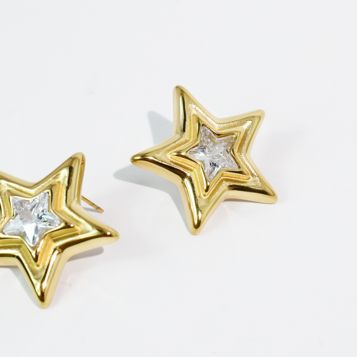 Accessories - Mix Metal Star Stud - - Cultured Cloths Apparel