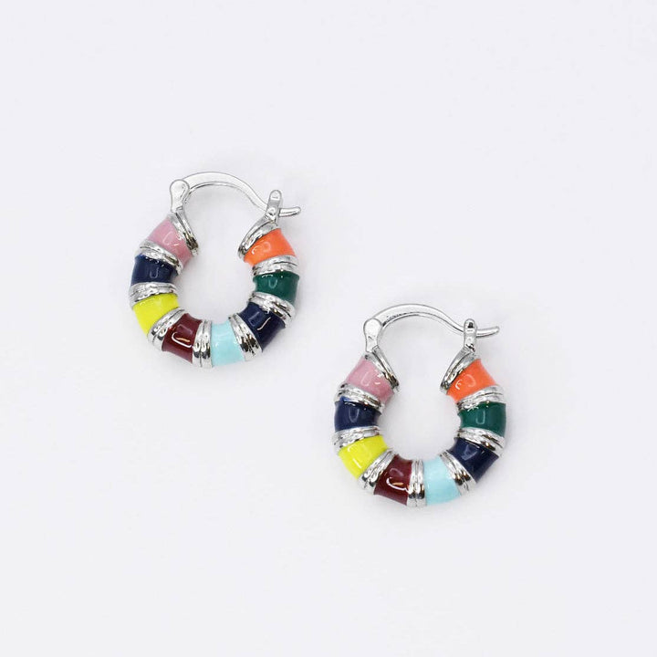 Accessories - Fiesta Silver Hoop G23 - - Cultured Cloths Apparel