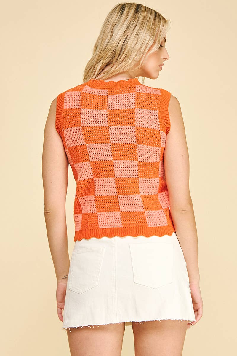 Women's Sleeveless - COLORBLOCK SLEEVELESS KNIT TANK - - Cultured Cloths Apparel