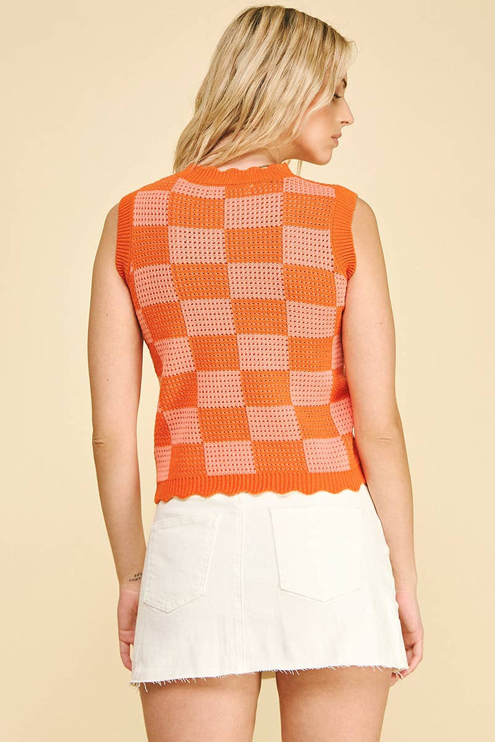 Women's Sleeveless - COLORBLOCK SLEEVELESS KNIT TANK - - Cultured Cloths Apparel