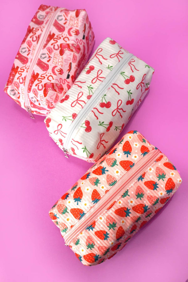 Accessories, Bags - MAKEUP COSMETIC POUCH BAG - - Cultured Cloths Apparel