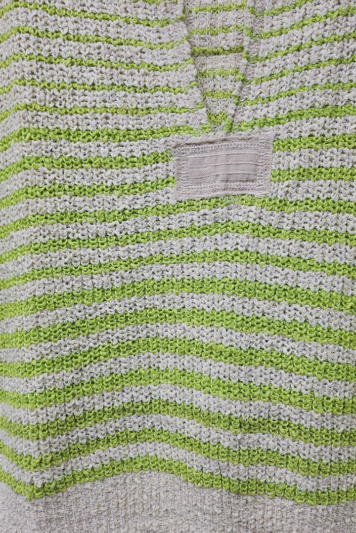 - Striped Cap sleeve Slouchy Sweater - - Cultured Cloths Apparel