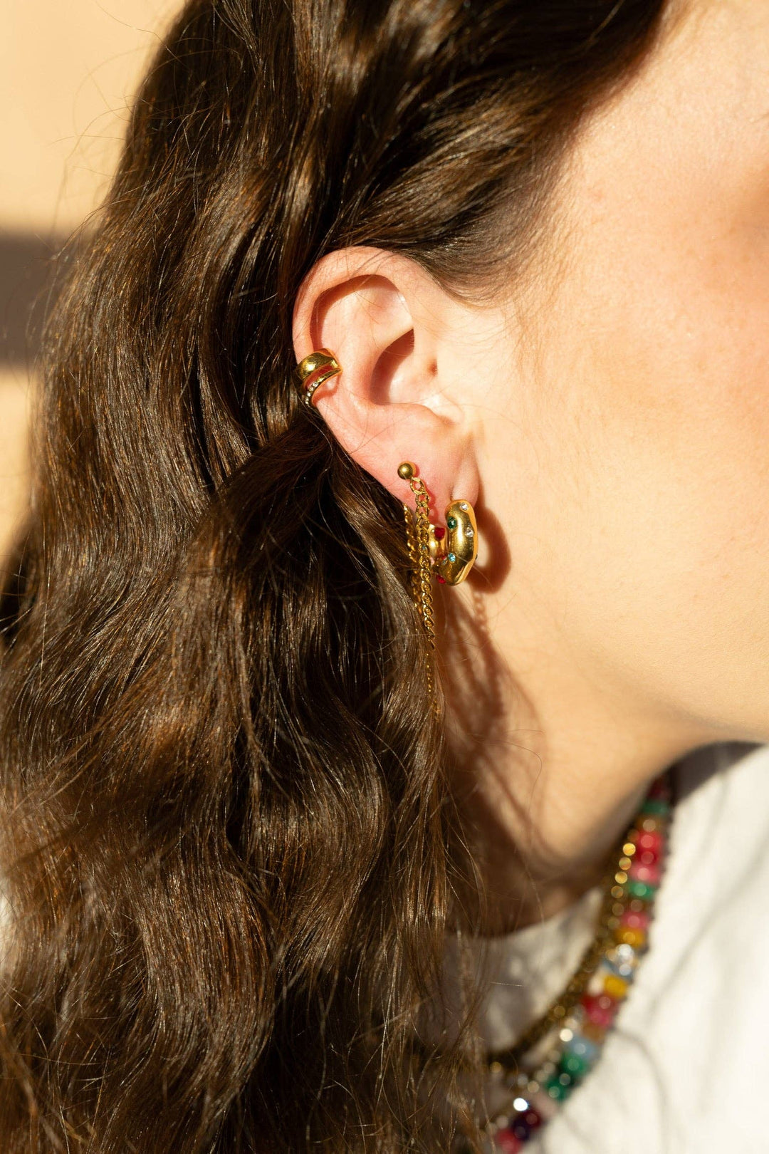 Accessories, Jewelry - Ebby Hoop Earrings - - Cultured Cloths Apparel