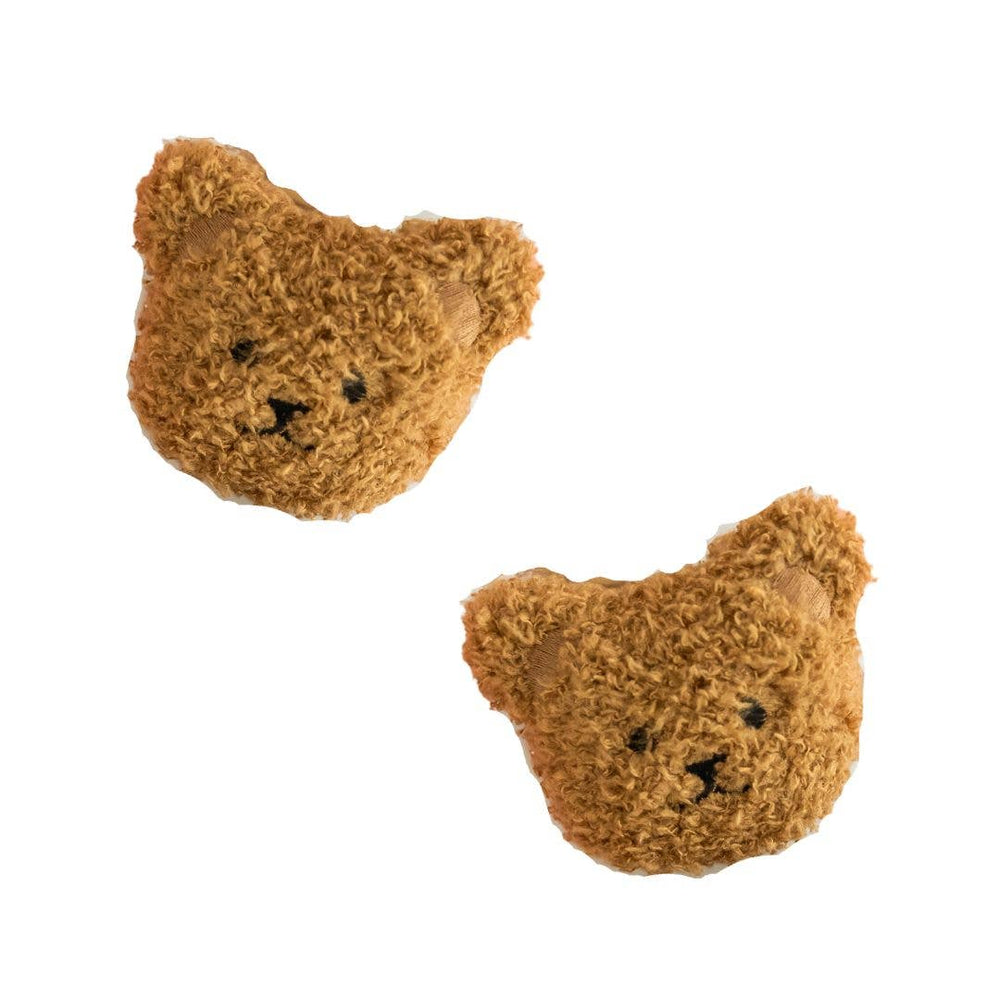 Accessories - Baby Bling® 2-Pack Novelty hair clips - Teddy Cocoa - Cultured Cloths Apparel