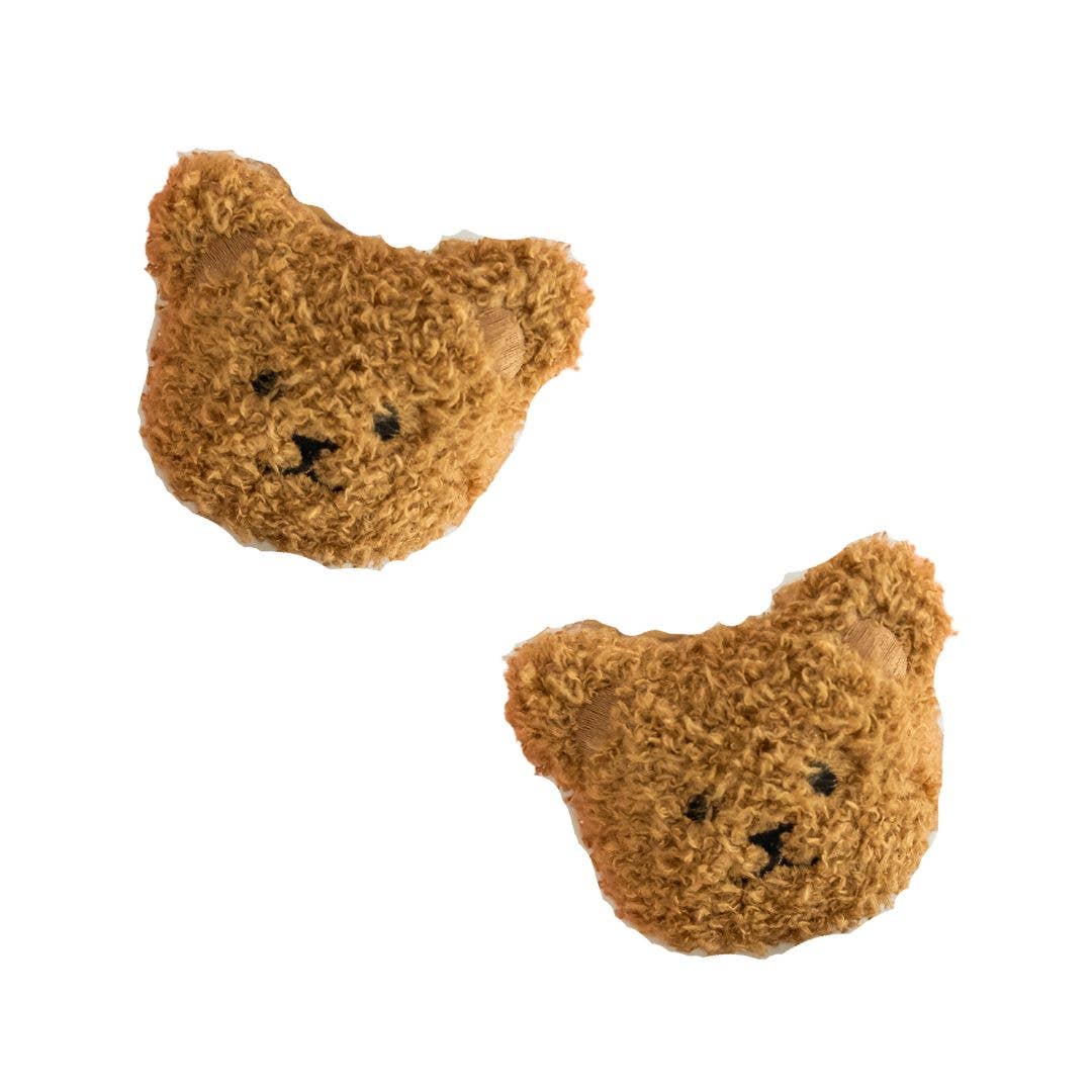 Accessories - Baby Bling® 2-Pack Novelty hair clips - Teddy Cocoa - Cultured Cloths Apparel