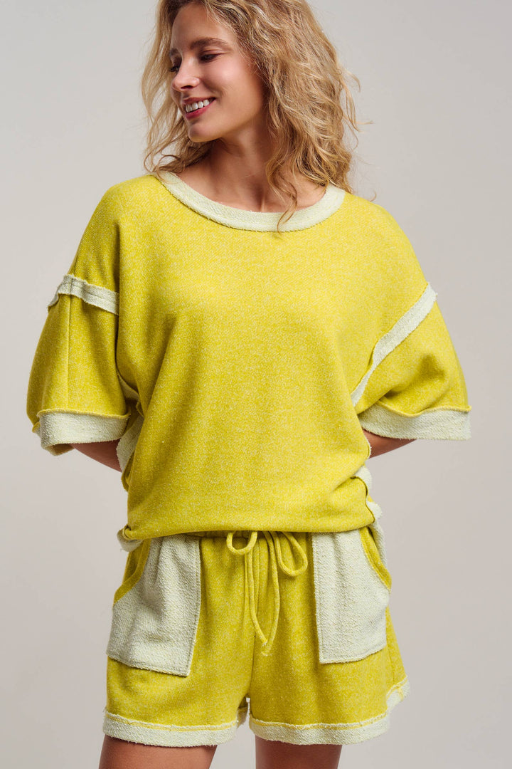 Reverse Seam Terry Two-Piece Set