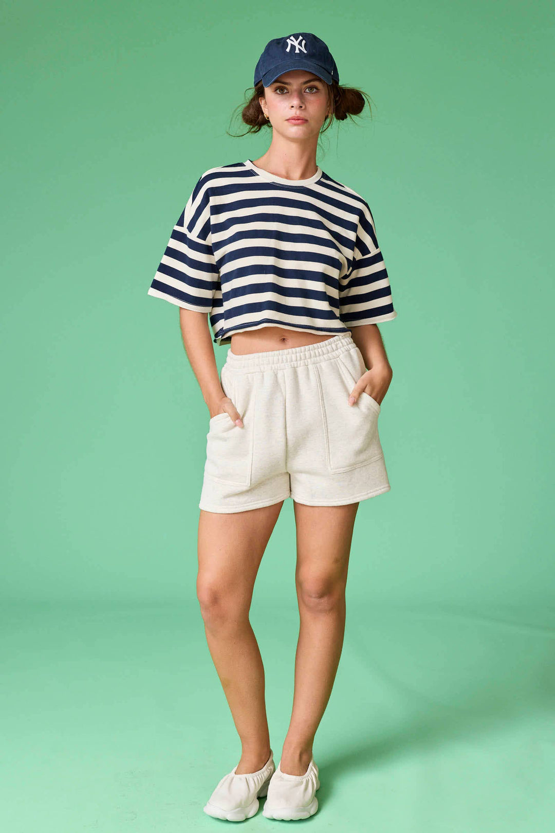Women's Short Sleeve - Round Neck Short Sleeve Crop Top - - Cultured Cloths Apparel