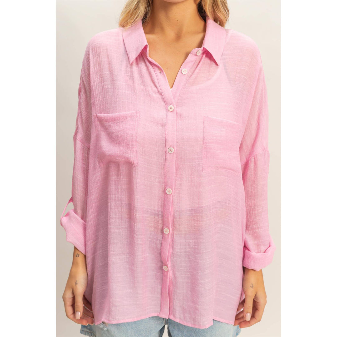 Women's Short Sleeve - Button-Down Blouse - - Cultured Cloths Apparel